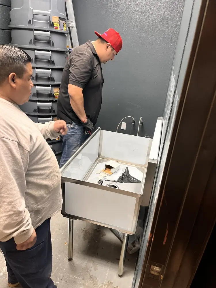 Commercial plumbing and sink installation in Laughlin
